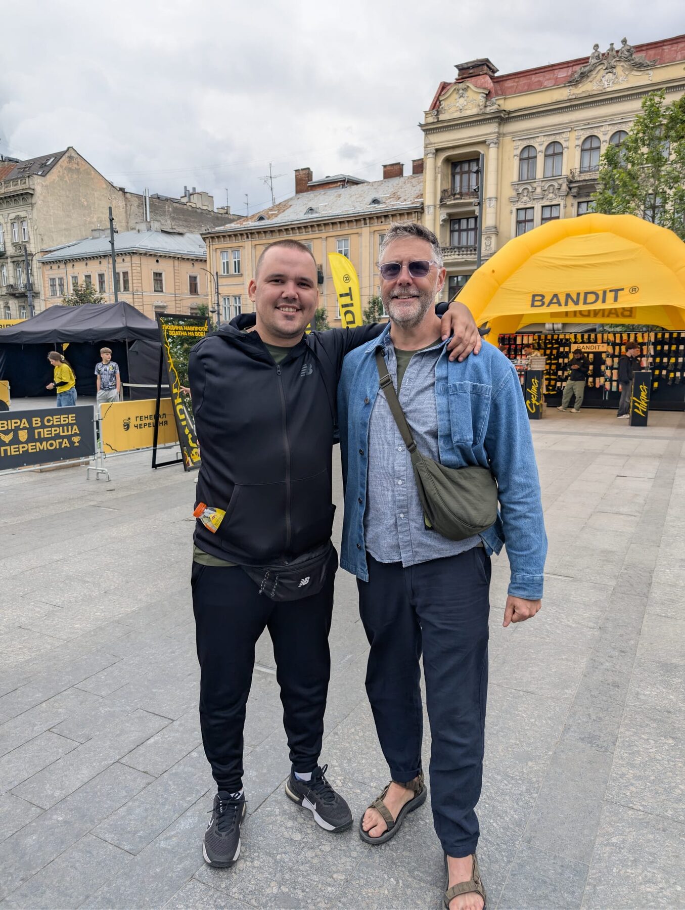 Two Fierce Calm community members together at an outdoor event